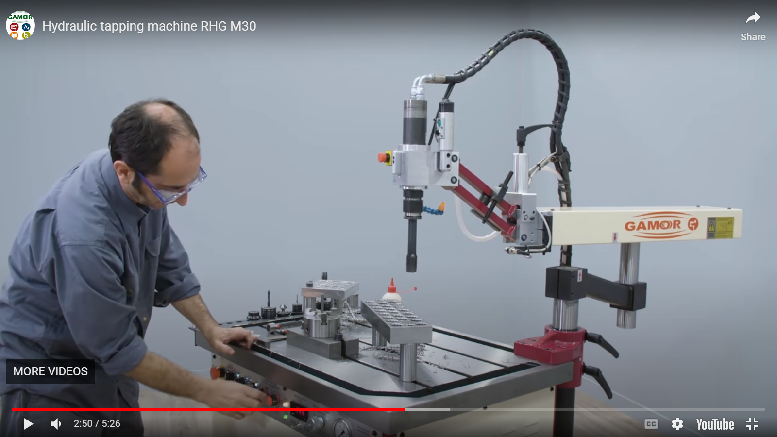 Hydraulic Arm Tapping Machine Rhg M45 Model - Body Material: Steel