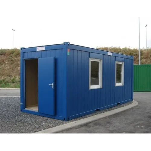 G I Blue Container Site Office Cabin Roof Material: Steel