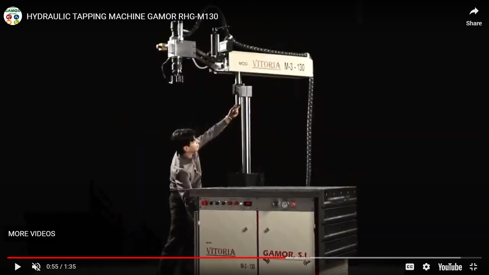 Vertical Hydraulic Tapping Machine Rhg M110 Models - Body Material: Steel