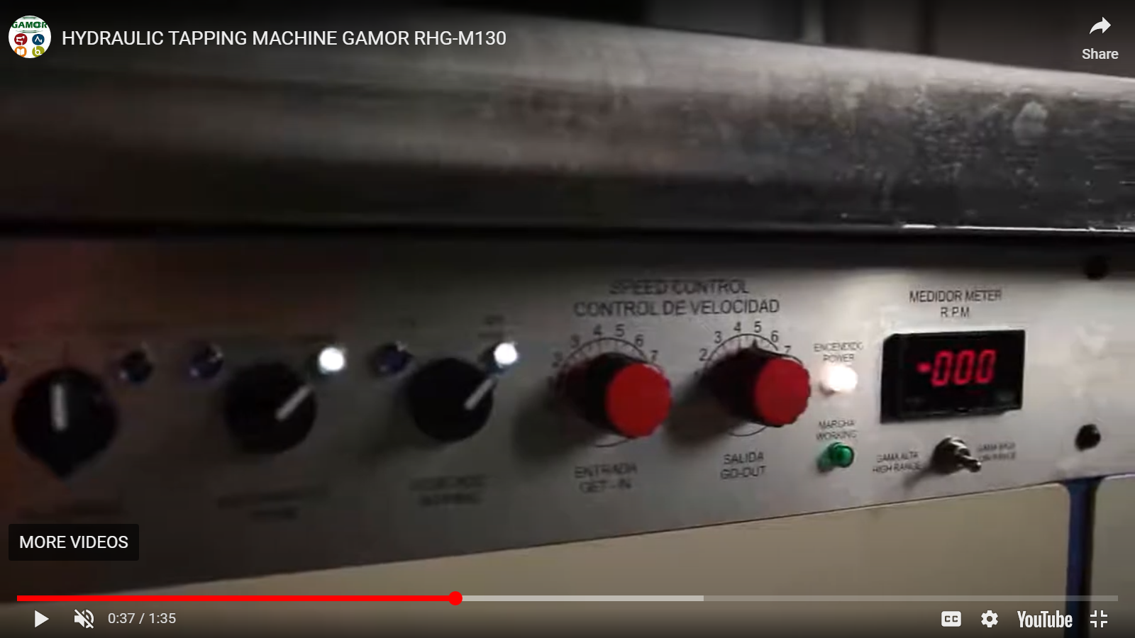 Vertical Hydraulic Tapping Machine Rhg M110 Models - Body Material: Steel