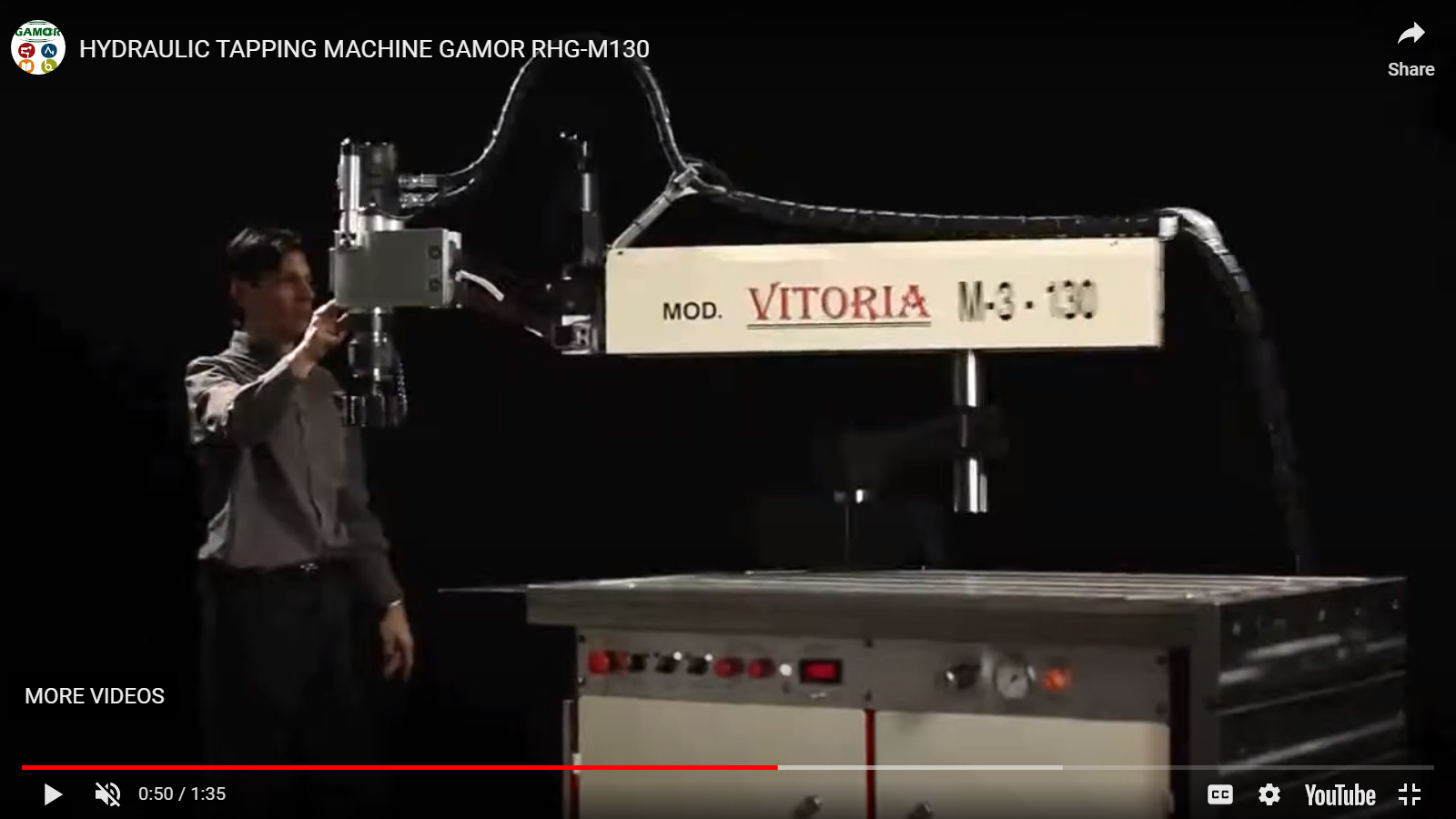 Vertical Hydraulic Tapping Machine Rhg M110 Models - Body Material: Steel