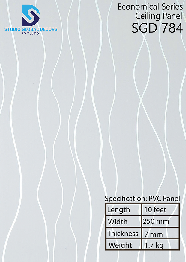 Decorative Pvc Ceiling Panel - Color: More Than 50 Designs Available