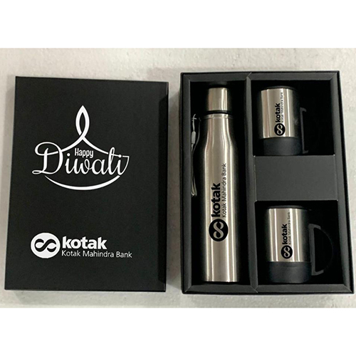 Silver Water Bottle Corporate Gift Kit