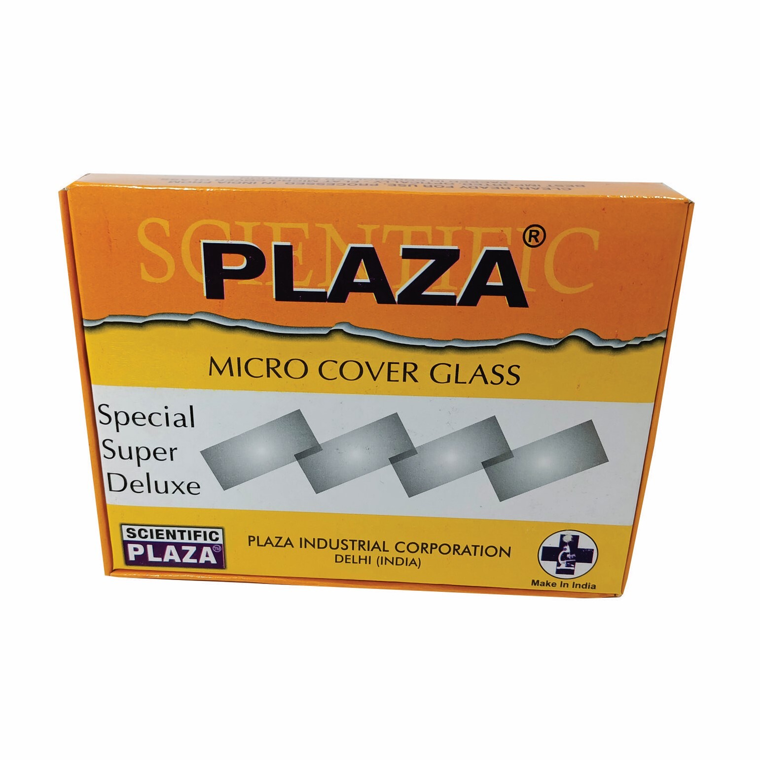 Plaza English Glass 22mmx50mm Coverslips - Glass Material, Sizes: 22x30, 22x40, 22x50mm, Multicolored , Rectangular Shape For Microscope Applications