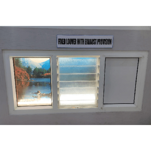UPVC Louver - Aluminum Material, Customized Size, Available Colors | Commercial Type for Industrial Use