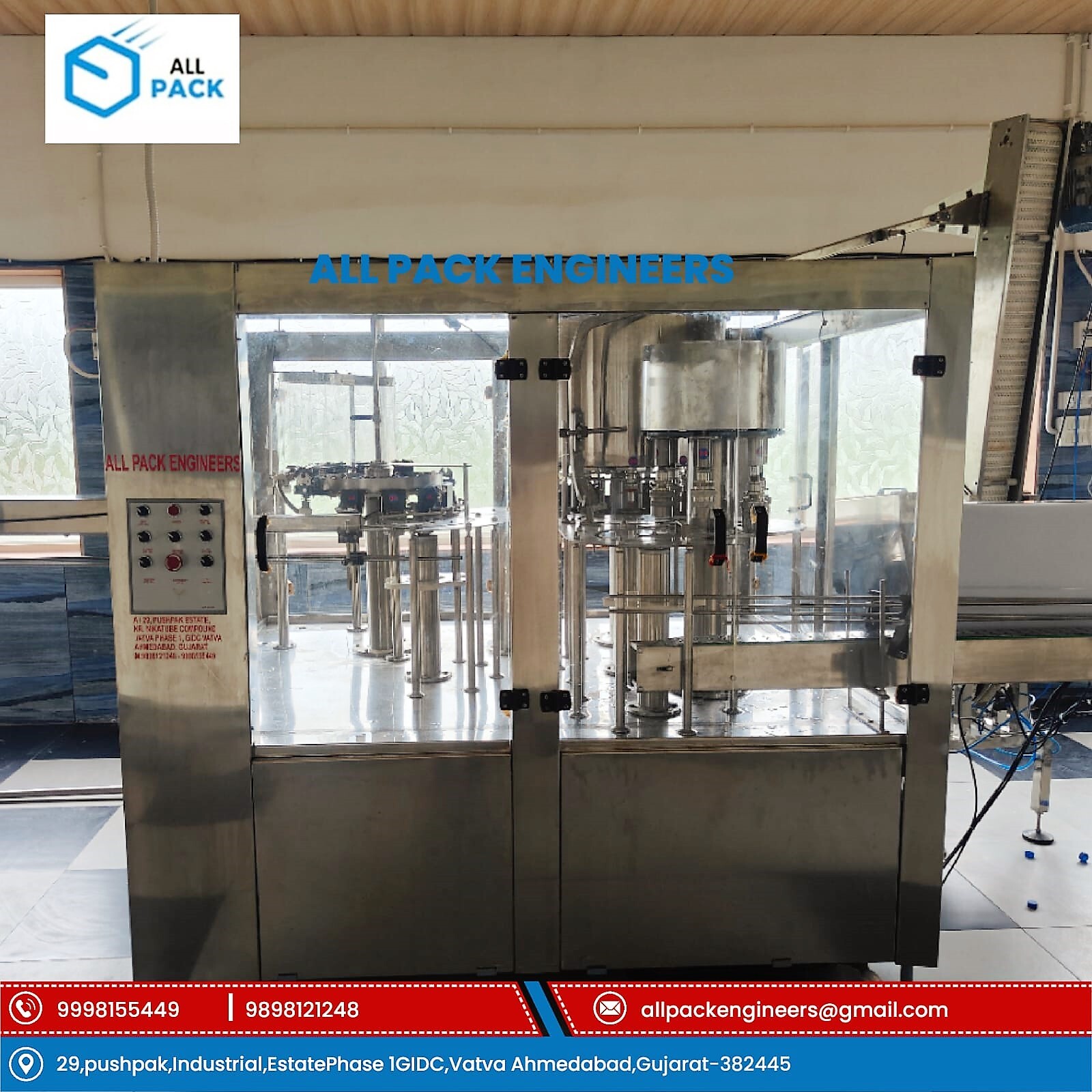 Packaged Drinking Water Machine - Stainless Steel, 30 To 90 Capacity, 440 Voltage | Highly Efficient, Mechanical Drive, Durable, Plc Control, 1 Year Warranty