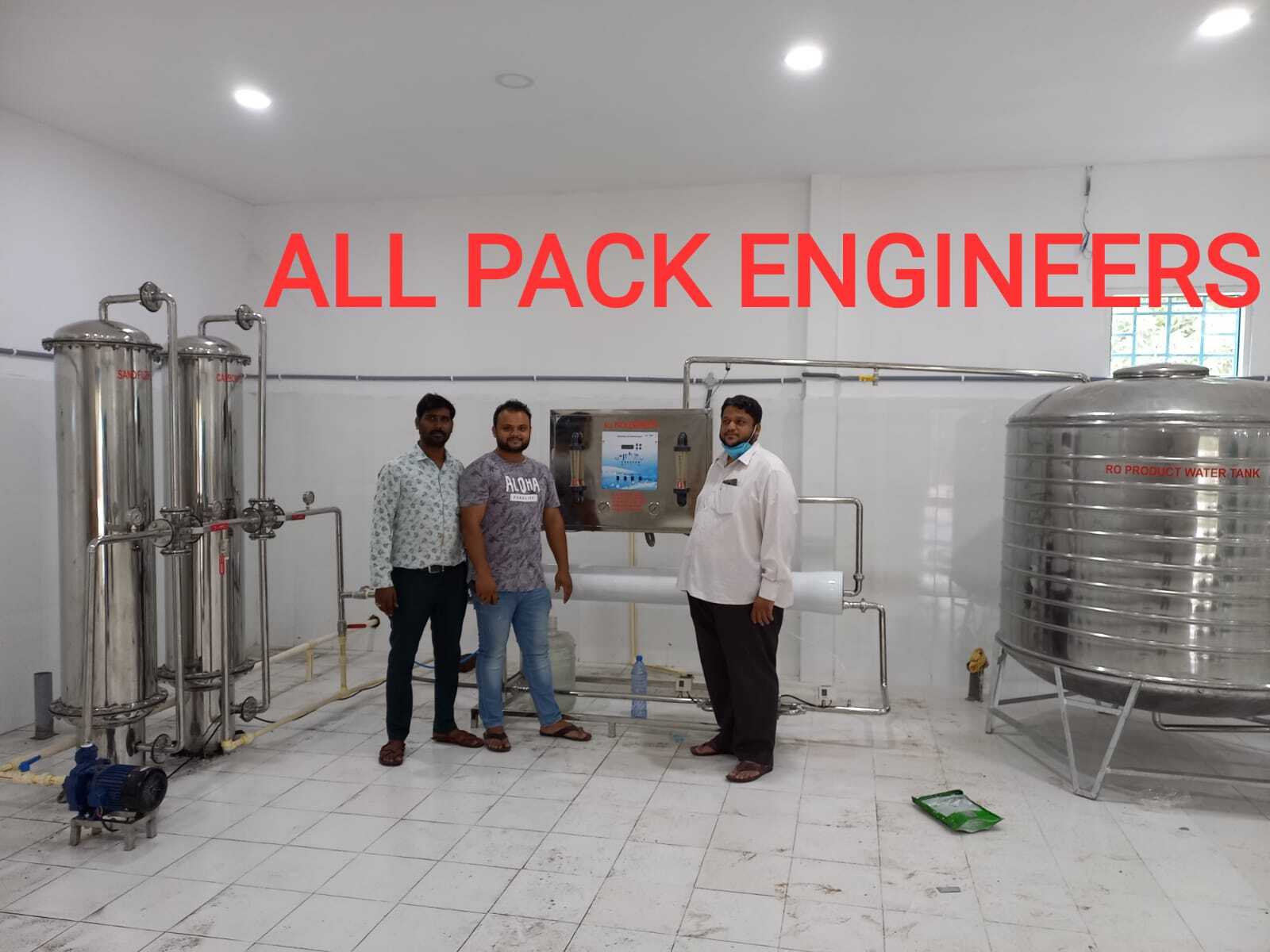 Packaged Drinking Water Plant - 2000l Capacity, Stainless Steel, 450kg Weight | Automatic Plc Control, Durable, Energy Efficient, 1-year Warranty, Heavy Duty Design