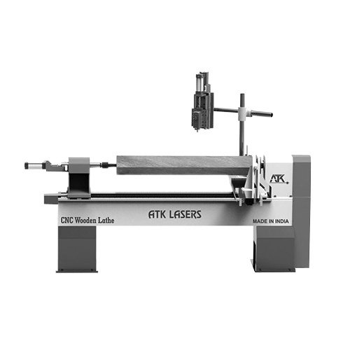 Wood Turning Lathe Machine - Color: Gray