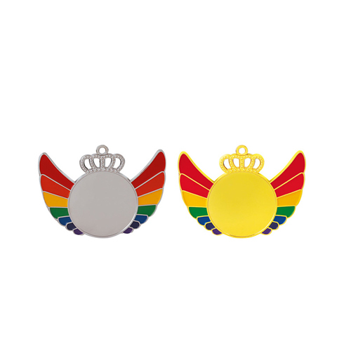 Various Colors 3 Inch Wings Medal