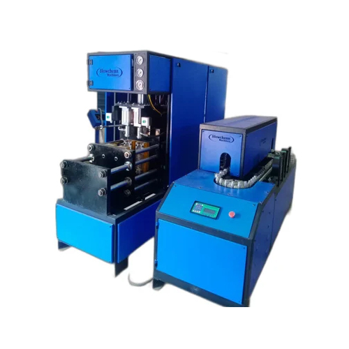 10 Ltr Semi Automatic PET Jar Machine - Durable Blue Design | High Automatization, Energy Efficient, 1 Year Warranty