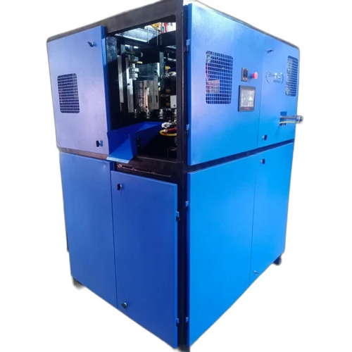 Blue 5 Ltr Automatic Jar Pet Stretch Blow Moulding Machine