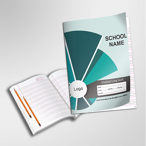 Customized Notebook - Laminated Paper, 18x24 Cm, Center Stitched Binding | Softcover, Durable & Lightweight, Graph Paper, School Name & Logo