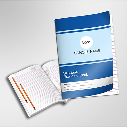 School Customized Notebook - Binding: Stapled