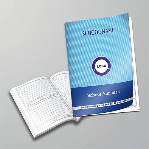 Small Diary - High-quality Paper, A5 Size, Multicolor | Soft Cover, Customizable Logo, Daily School Planner, Perfect Bound