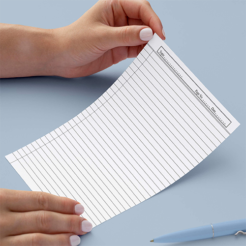 70 Gsm Ruled Sheet - A4 Size Assorted Colors 20 Sheets Per Pack | Lightweight Paper Perfect For Writing Notes And Stationery Use