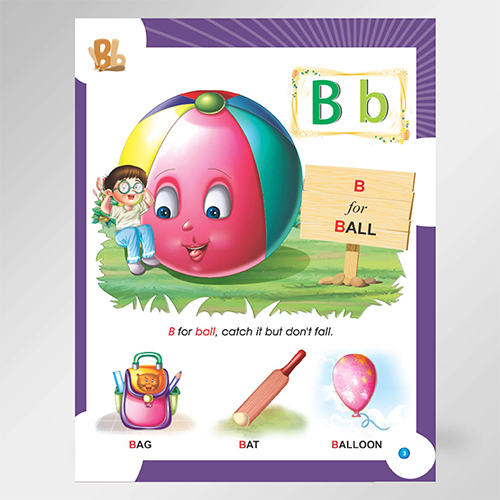 Learn With Alphabets - Binding: Center Stitched