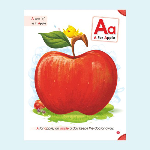 English Alphabet Book - Binding: Center Stitched