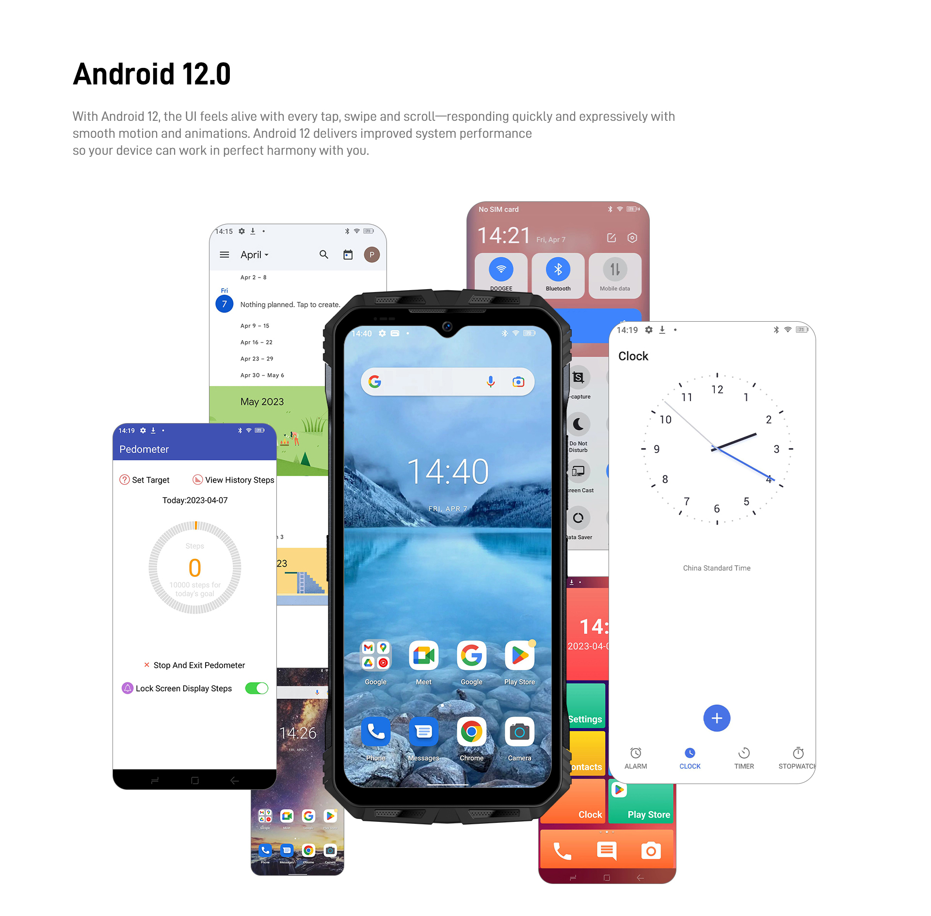 Doogee V30t Android Rugged Smartphone - Android Version: 12