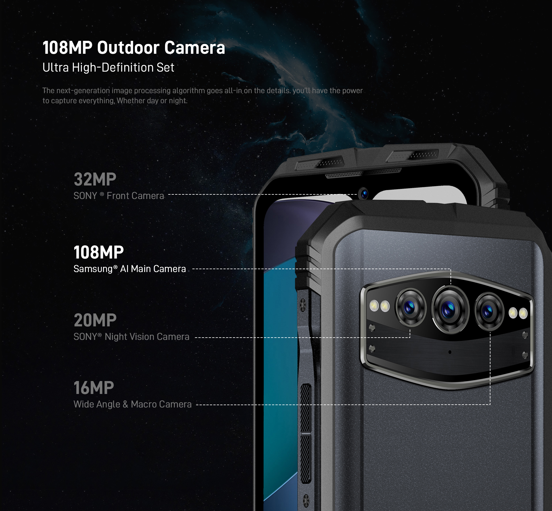 Doogee V30t Android Rugged Smartphone - Android Version: 12