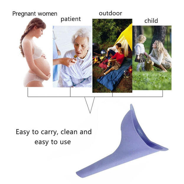 Portable Stand Pee Used For Peeing For Women Both Of Us During Emergencies And Requirements (6113) - Color: Pink