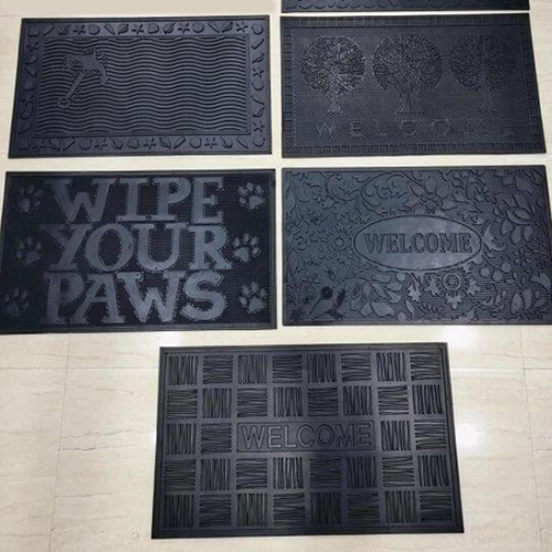 ब्लैक एंड नेवी ब्लू एंट्रेंस डोर मैट