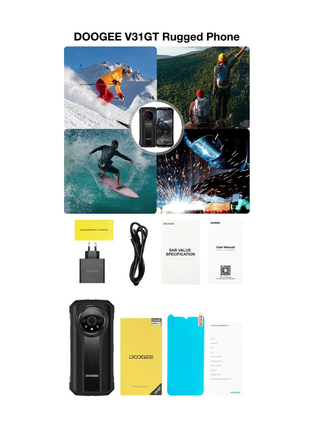 Doogee V31 Gt Android Rugged Smartphone