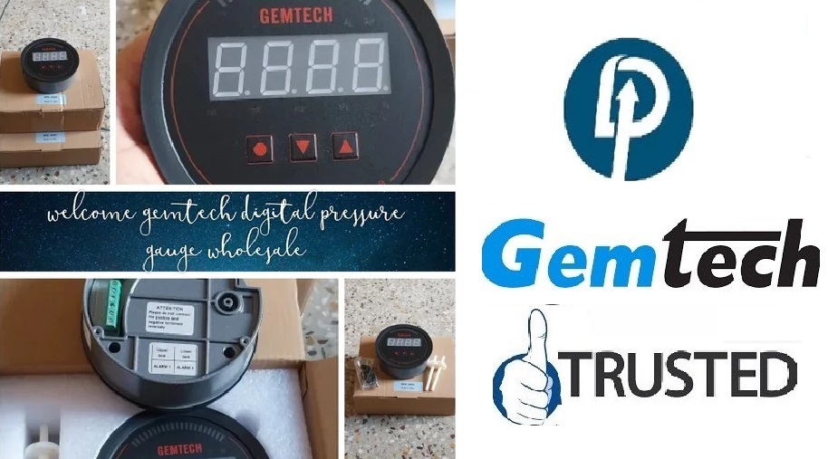 Gemtech Series 3000 Digital Pressure Gauge Range 0 To 1000 Pascal