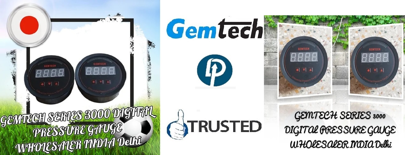 Gemtech Series 3000 Digital Pressure Gauge Range 0 To 500 Pascal - Accuracy: A 1%fs