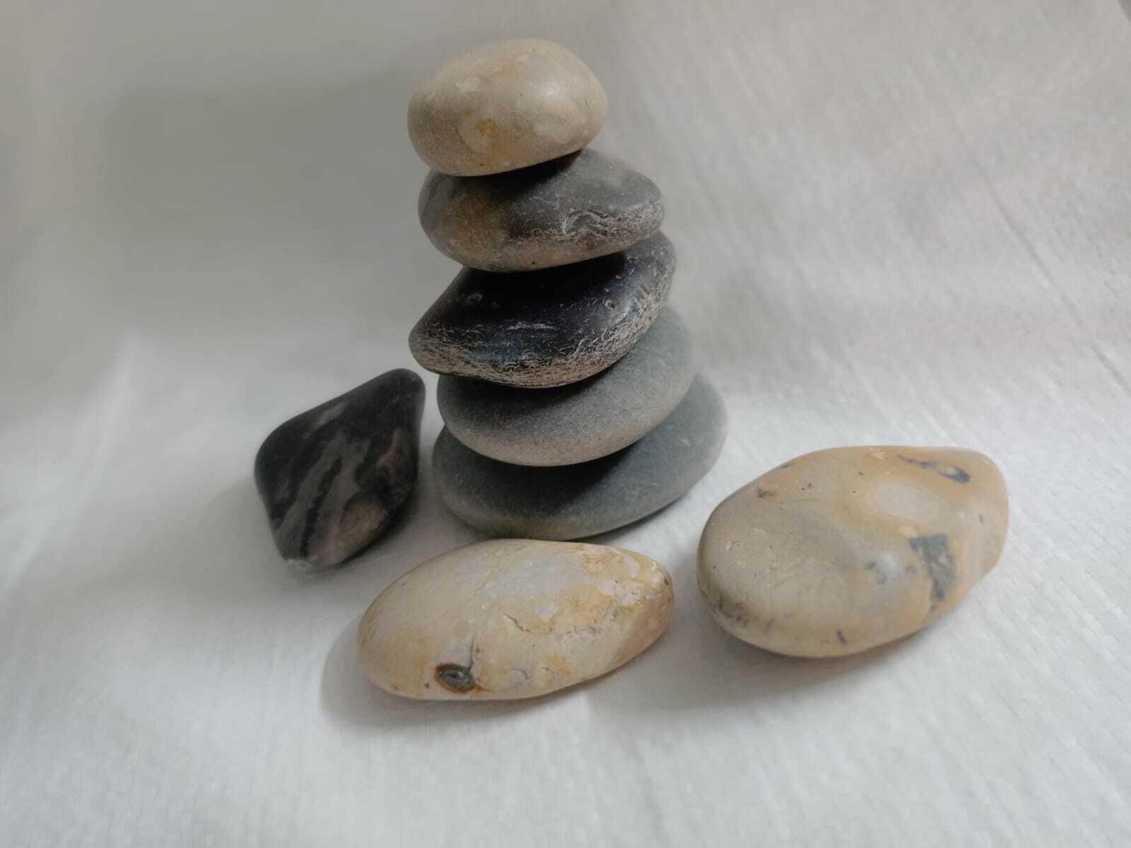 Natural Round Flat Stepping Pebbles Stone Loose Jumbo Bag Bulk Supplier