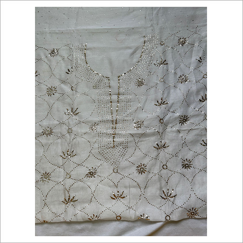 Washable Fabric Chanderi Dyeable Fabric Kurta