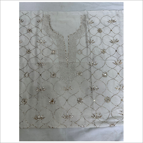 Washable Fabric Chanderi Dyeable Fabric Kurta