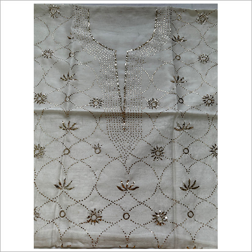 Washable Fabric Chanderi Dyeable Fabric Kurta