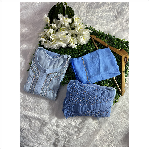 Washable Mirror Booti Jaal Ombre Kurti