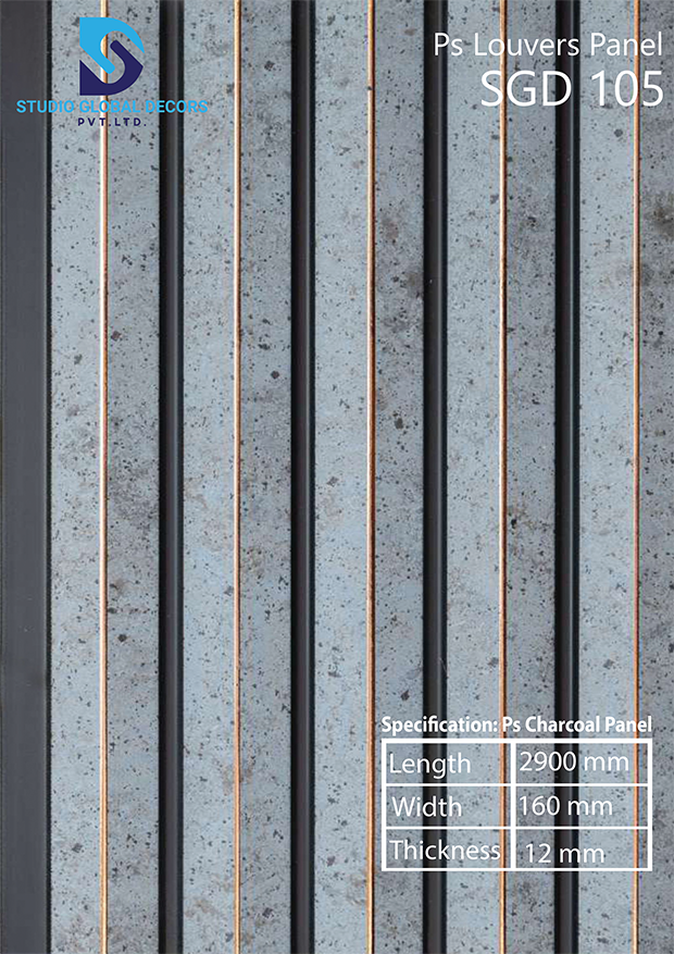 Ps Charcoal Decorative Wall Panel 160mm - Color: More Than 50 Designs Available