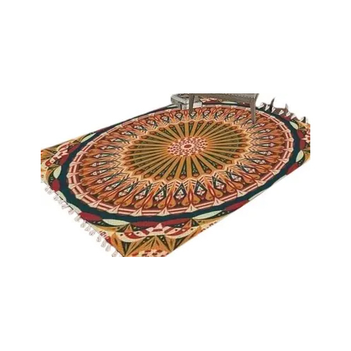 Multicolor Multi Collor Ethnic Design Rugs