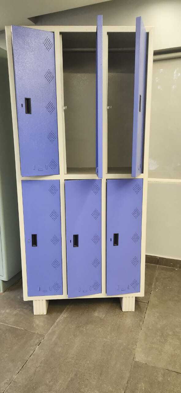 6 Door Locker Worker Locker_rolex India Engineering - Color: Blue & White