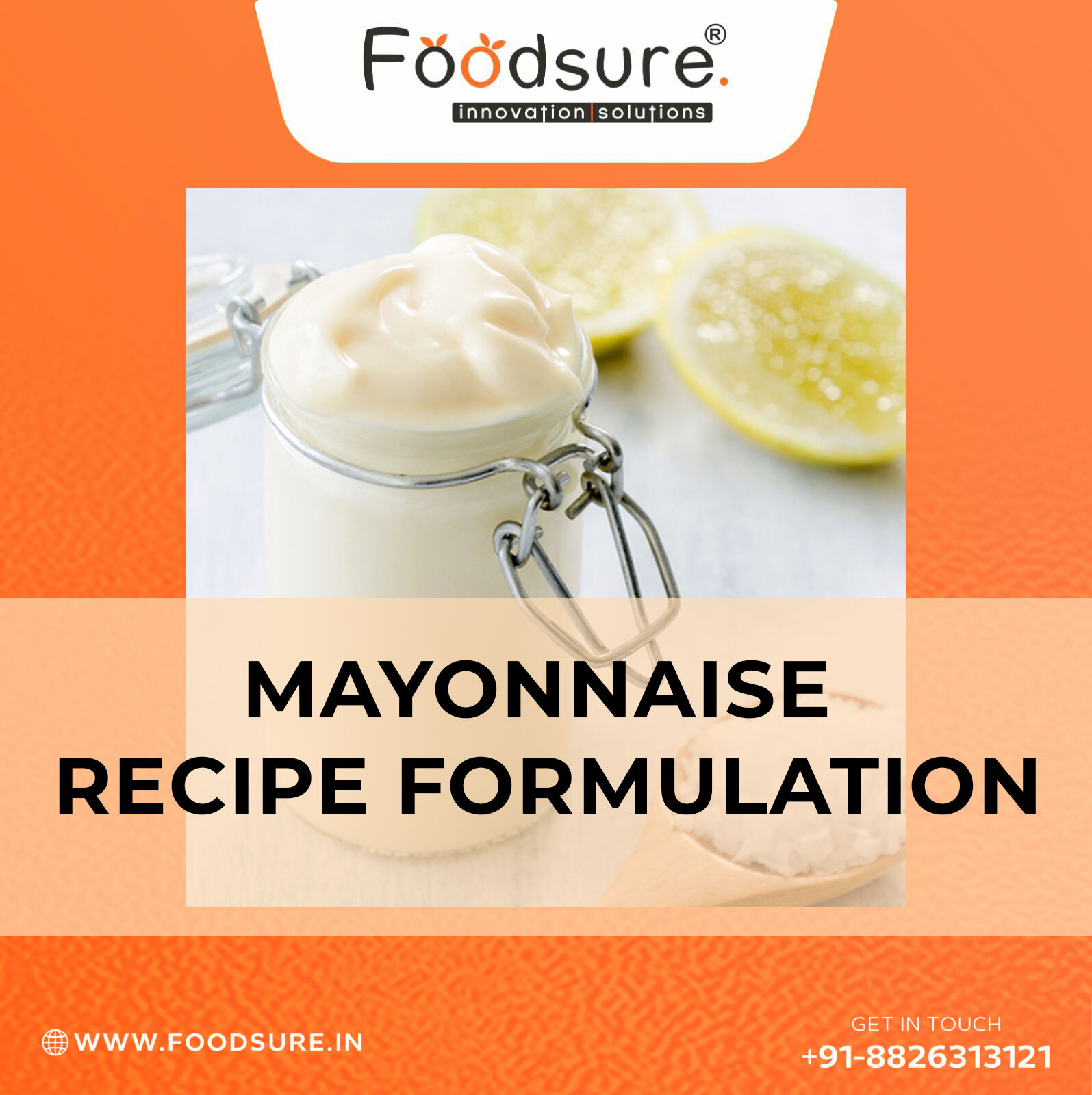 Jar Creamy Savory Mayonnaise Recipe Formulation With Egg Yolk And Oil