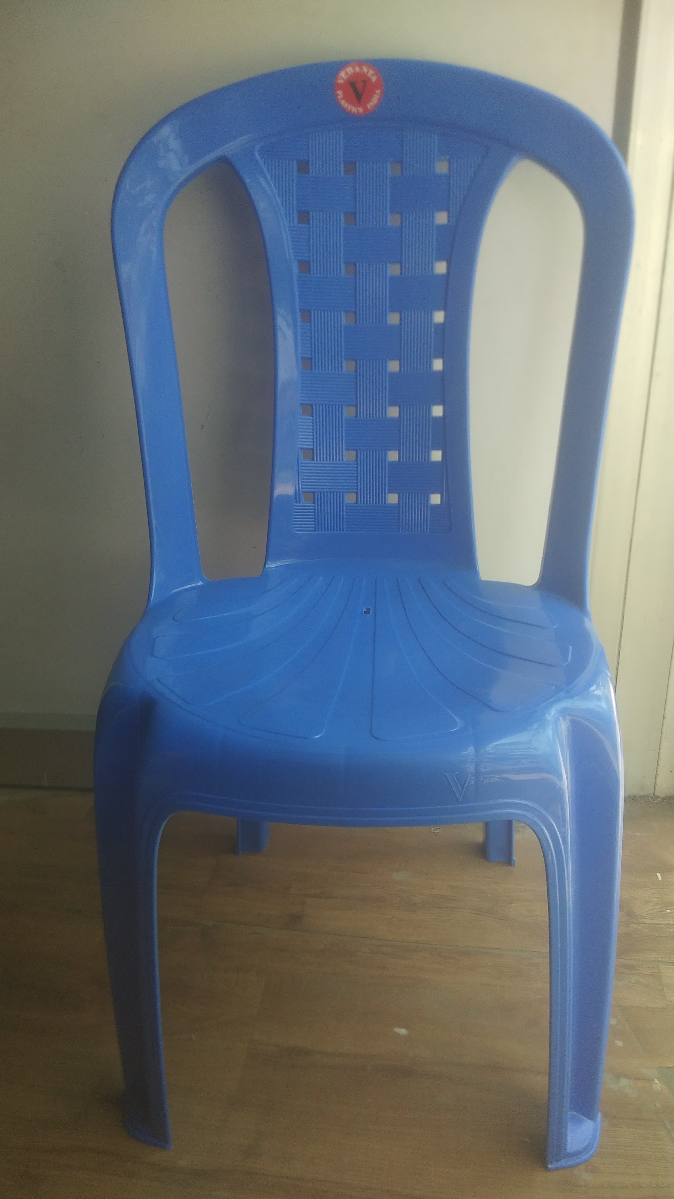 Vedanta Plastic Armless Chairs - 88x45 Cm, Red, Green, Blue, Beige, Orange, Brown | Sturdy, Modern Design, Indoor Use, Stackable, Excellent Finish