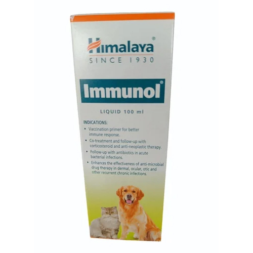 Himalaya Immunol Veterinary Medicine - 100ml Liquid Herbal Formula for Dogs, Natural Ingredients with Eucalyptus, Ginger, and Turmeric to Boost Immune System