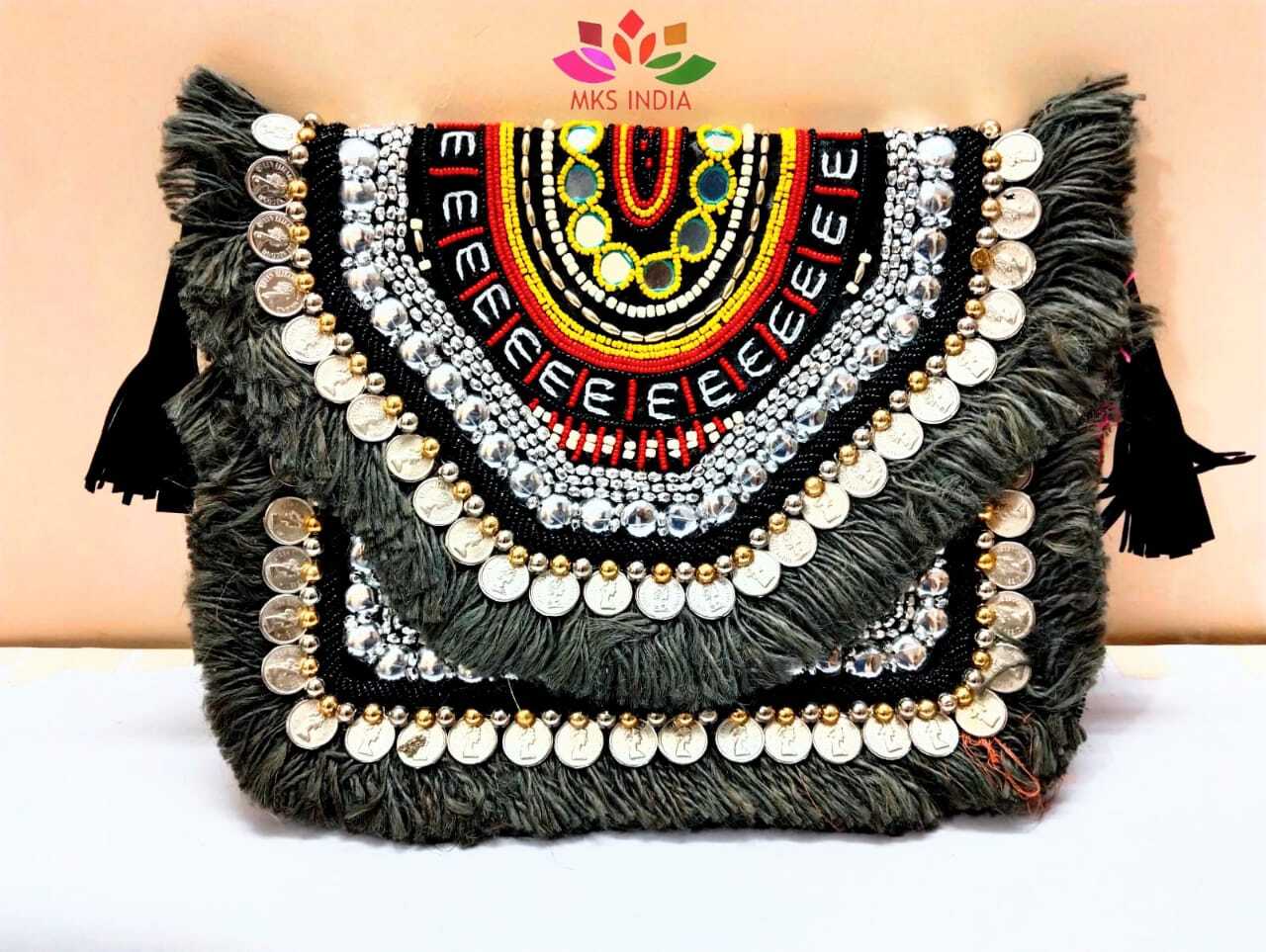 Black Color Banjara Bag - Design: Handicraft