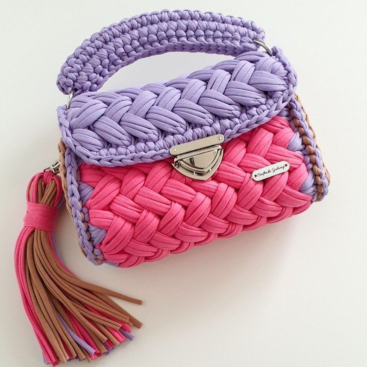 Fancy Yarn Bag - Color: Multi-coloured