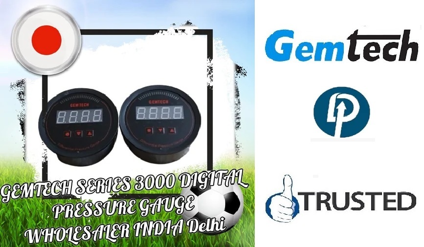 Gemtech Series 3000 Digital Pressure Gauge Range 0 To 250 Pascal Bawal - Accuracy: A 1%fs