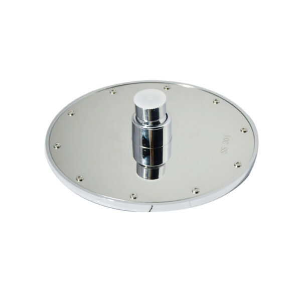 Rain Shower Round Drizzle - Stainless Steel 8-inch, Polished Silver Finish | Wall Mount, Glossy, Round Shape