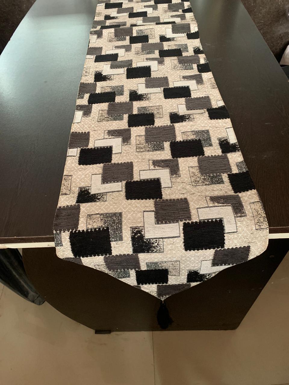 Modern Table Runner - Poly Cotton, 13 X 72 Inches | Hd Digital Print, 100% Color Fastness, Machine Washable, Non-bleach Care