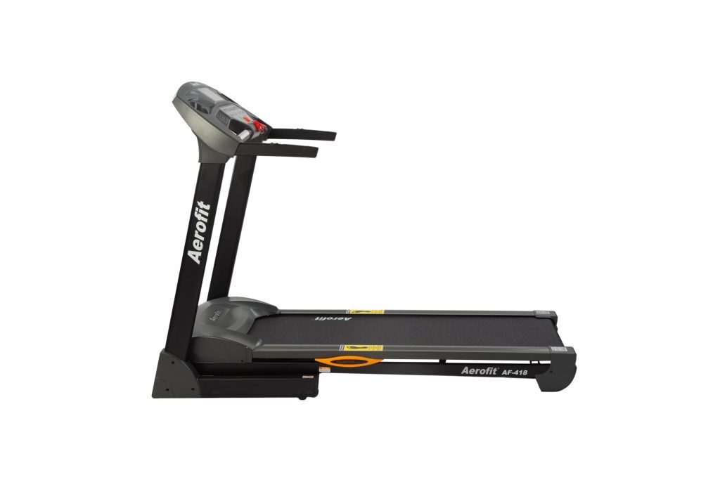 Af 418 Motorized Treadmill - Dc Motor, 2.5 Hp Continuous, 5.0 Hp Peak, 70x31x52 Cm | 18 Programs, Lcd Display, In-built Mp3 Speaker, 120 Kgs Max User Weight