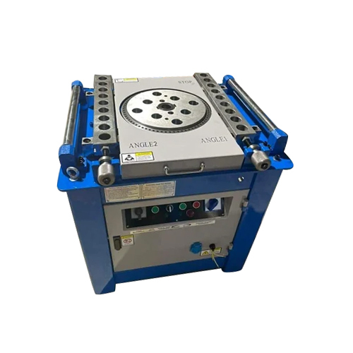 Blue Fully Automatic Bar Bending Machine