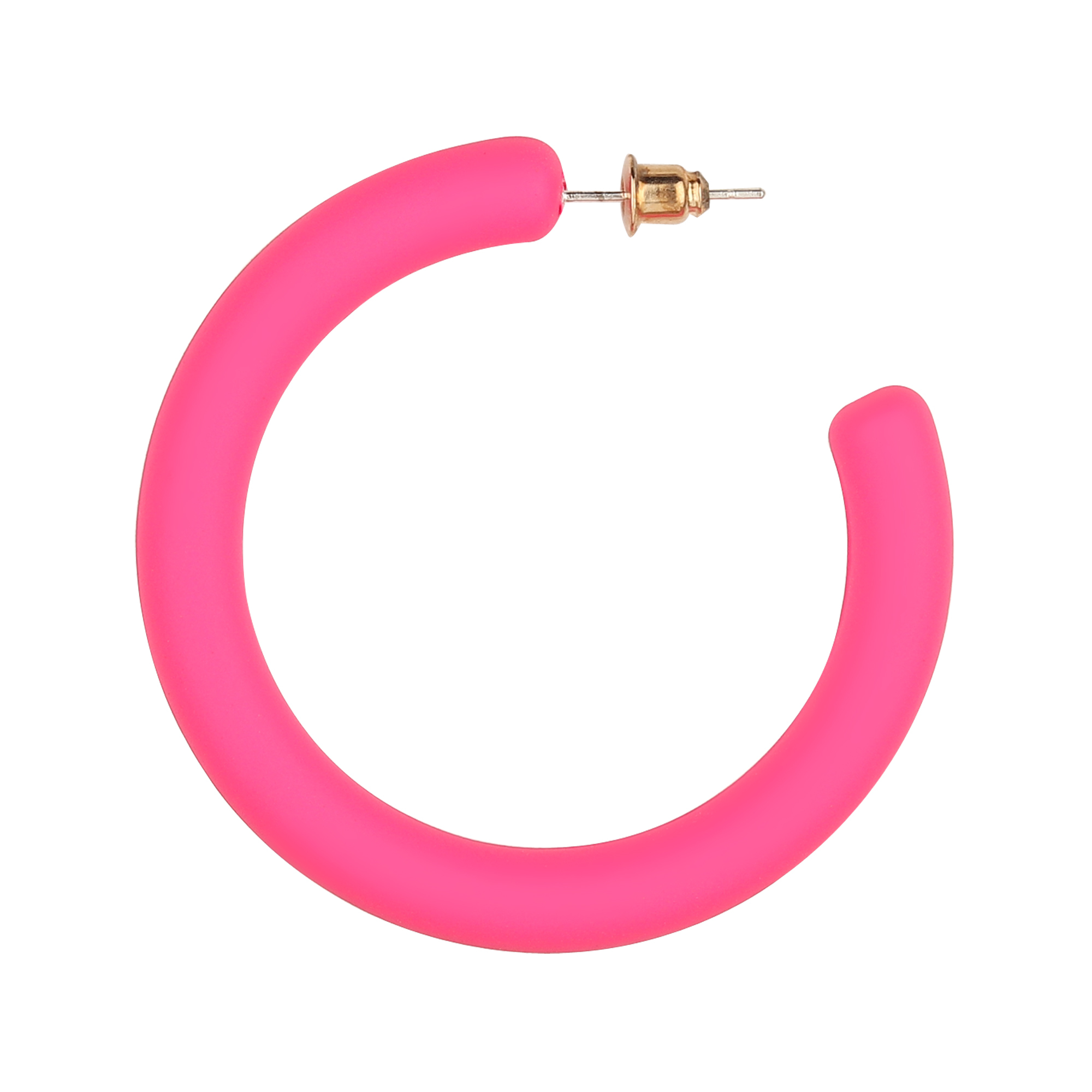 Chic Hoops Earrings - Plastic, 50 Mm Diameter, Colors: Red, Sky, Black | Comfortable Fit, Lightweight Design, Trendy Accessory, 6 Pairs