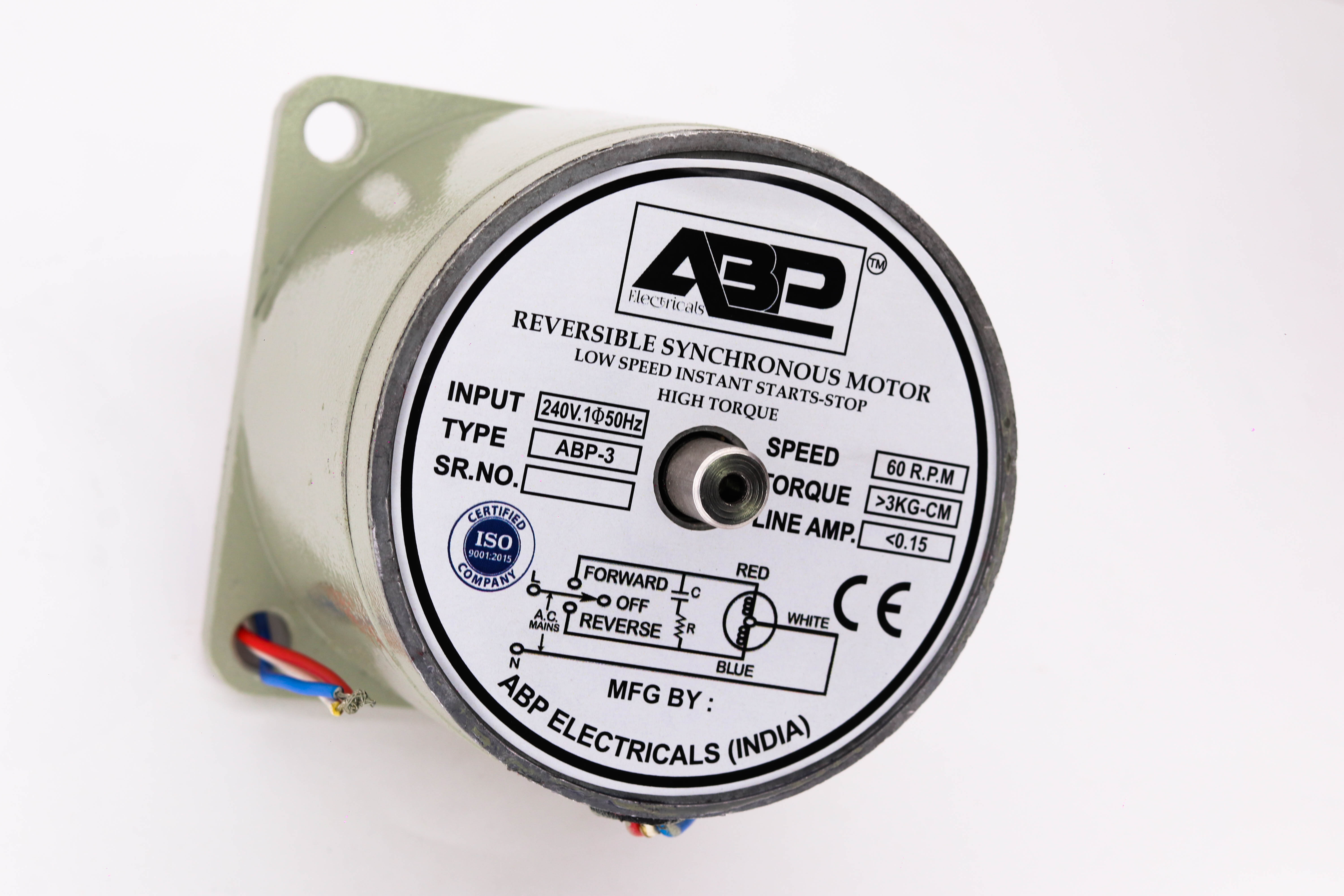 Abp Synchronous Motor Frequency (Mhz): 50 Hertz (Hz)