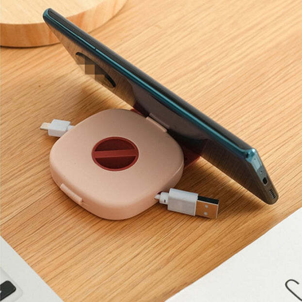 Portable Travel Organiser Case For Data Cables Charger Pen Drives Memory Card (6184a)