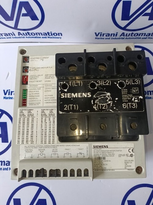 Siemens Sikostart Ac Semiconductor Motor Starter 3rw3346-odc34 - Application: Electrical